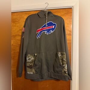 Buffalo Bills Hoodie with Camo Accents Salute to Service 2022